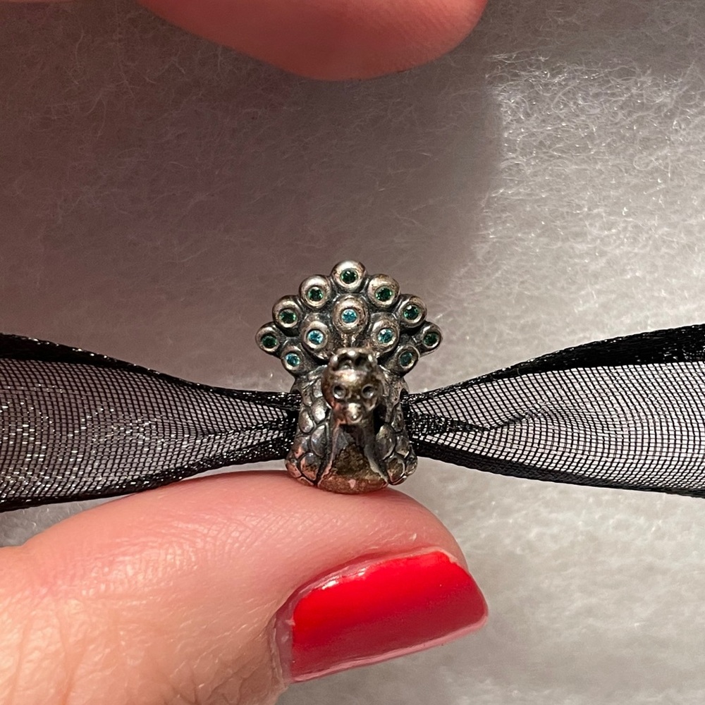 Peacock Pandora charm